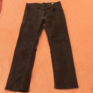 Volcom W29L27.25 Women's Black solver modern Straight Leg Jeans